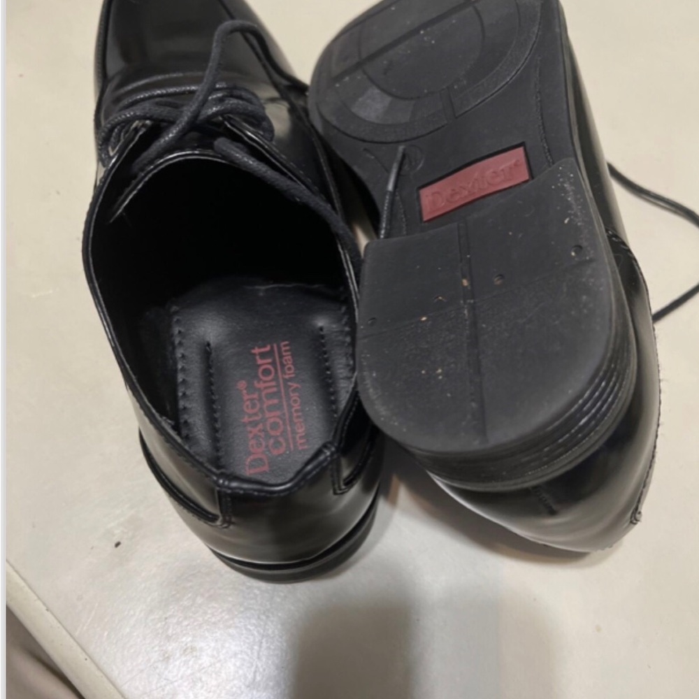 Dexter Comfort Men’s Black Oxford Shoes - Picture 5 of 5